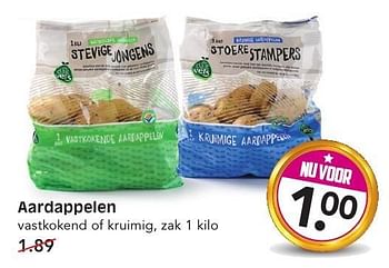 Aanbiedingen Aardappelen vastkokend of kruimig - Huismerk - Em-té - Geldig van 15/01/2017 tot 21/01/2017 bij Em-té