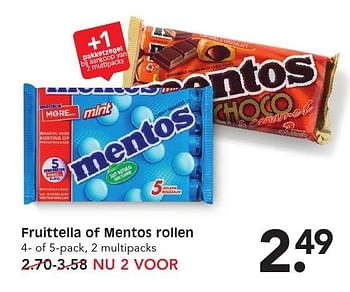 Aanbiedingen Fruittella of mentos rollen - Huismerk - Em-té - Geldig van 15/01/2017 tot 21/01/2017 bij Em-té