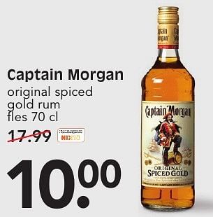 Aanbiedingen Captain morgan original spiced gold rum - Captain Morgan - Geldig van 15/01/2017 tot 21/01/2017 bij Em-té