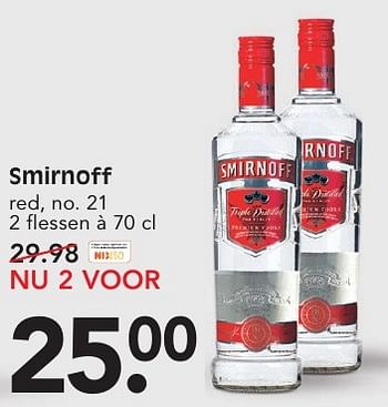 Aanbiedingen Smirnoff - Smirnoff - Geldig van 15/01/2017 tot 21/01/2017 bij Em-té