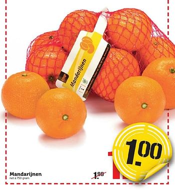 Aanbiedingen Mandarijnen - Huismerk - Coop - Geldig van 16/01/2017 tot 22/01/2017 bij Coop