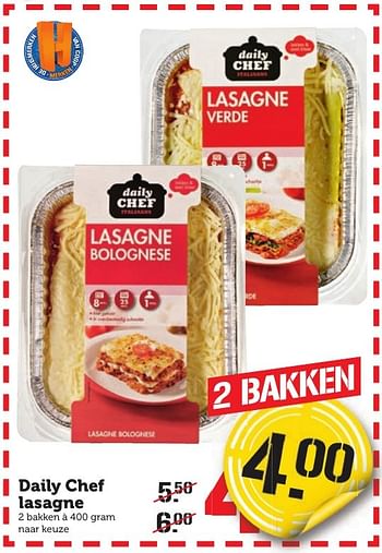 Aanbiedingen Daily chef lasagne - Daily chef - Geldig van 16/01/2017 tot 22/01/2017 bij Coop