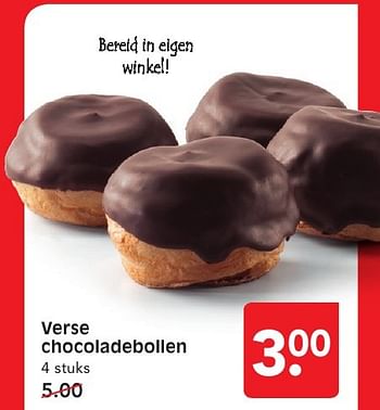 Aanbiedingen Verse chocoladebollen - Huismerk - Em-té - Geldig van 15/01/2017 tot 21/01/2017 bij Em-té