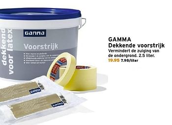 Aanbiedingen Gamma dekkende voorstrijk - Huismerk - Gamma - Geldig van 15/01/2017 tot 22/01/2017 bij Gamma