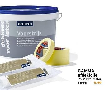 Aanbiedingen Gamma afdekfolie - Huismerk - Gamma - Geldig van 15/01/2017 tot 22/01/2017 bij Gamma