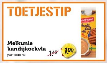 Aanbiedingen Melkunie kandijkoekvla - Melkunie - Geldig van 16/01/2017 tot 22/01/2017 bij Coop