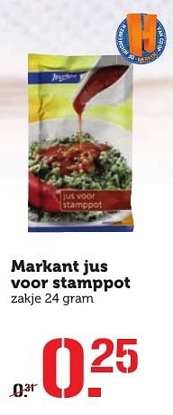 Aanbiedingen Markant jus voor stamppot - Markant - Geldig van 16/01/2017 tot 22/01/2017 bij Coop