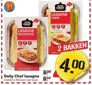 Aanbiedingen Daily chef lasagne - Daily chef - Geldig van 16/01/2017 tot 22/01/2017 bij Coop