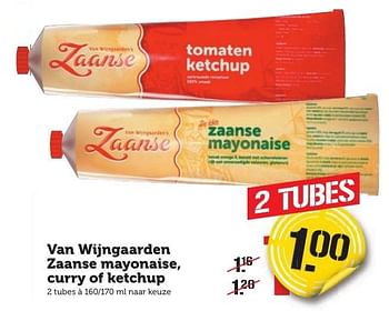 Aanbiedingen Van wijngaarden zaanse mayonaise, curry of ketchup - Van Wijngaarden - Geldig van 16/01/2017 tot 22/01/2017 bij Coop