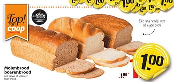 Aanbiedingen Molenbrood boerenbrood - Molenbrood - Geldig van 16/01/2017 tot 22/01/2017 bij Coop