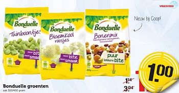 Aanbiedingen Bonduelle groenten - Bonduelle - Geldig van 16/01/2017 tot 22/01/2017 bij Coop