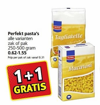 Aanbiedingen Perfekt pasta`s - Perfekt - Geldig van 16/01/2017 tot 22/01/2017 bij Jan Linders