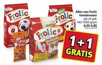 Aanbiedingen Alles van frolic hondenvoer - Frolic - Geldig van 16/01/2017 tot 22/01/2017 bij Jan Linders