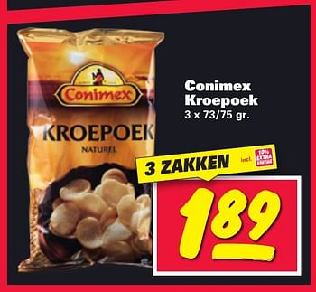 Aanbiedingen Conimex kroepoek - Conimex - Geldig van 16/01/2017 tot 22/01/2017 bij Nettorama