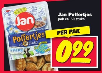 Aanbiedingen Jan poffertjes - Jan - Geldig van 16/01/2017 tot 22/01/2017 bij Nettorama
