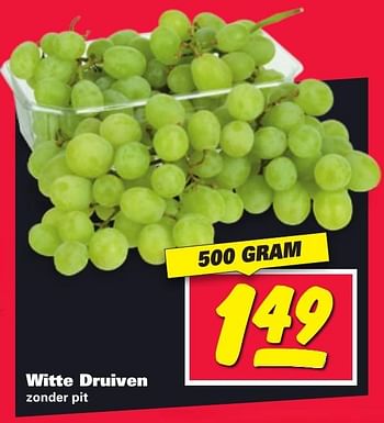 Aanbiedingen Witte druiven - Huismerk - Nettorama - Geldig van 16/01/2017 tot 22/01/2017 bij Nettorama