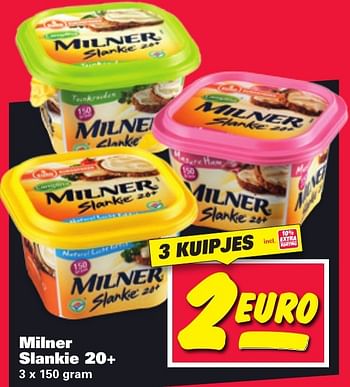 Aanbiedingen Milner slankie 20+ - Milner - Geldig van 16/01/2017 tot 22/01/2017 bij Nettorama