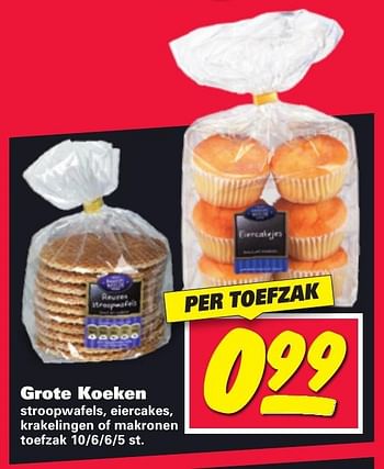 Aanbiedingen Grote koeken - Huismerk - Nettorama - Geldig van 16/01/2017 tot 22/01/2017 bij Nettorama