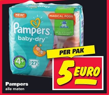 Aanbiedingen Pampers alle maten - Pampers - Geldig van 16/01/2017 tot 22/01/2017 bij Nettorama