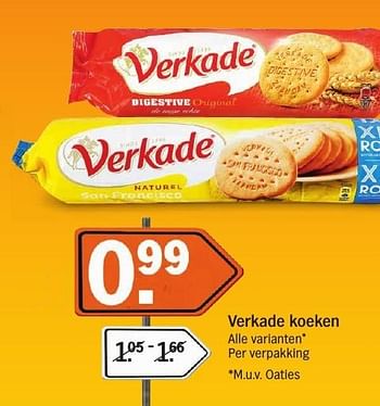 Aanbiedingen Verkade koeken - Verkade - Geldig van 16/01/2017 tot 22/01/2017 bij Albert Heijn