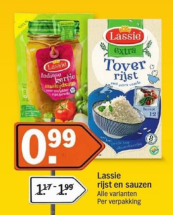 Aanbiedingen Lassie rijst en sauzen - Lassie - Geldig van 16/01/2017 tot 22/01/2017 bij Albert Heijn
