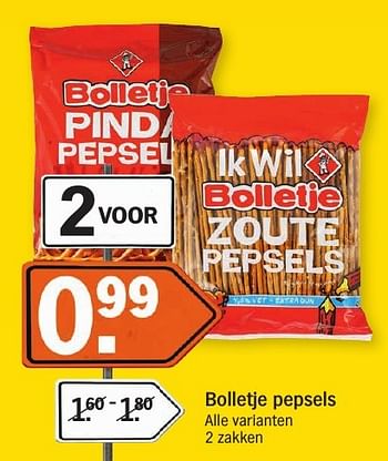 Aanbiedingen Bolletje pepsels - Bolletje - Geldig van 16/01/2017 tot 22/01/2017 bij Albert Heijn