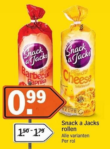 Aanbiedingen Snack a jacks rollen - Snack a Jacks - Geldig van 16/01/2017 tot 22/01/2017 bij Albert Heijn