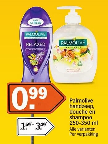 Aanbiedingen Palmolive handzeep, douche en shampoo - Palmolive - Geldig van 16/01/2017 tot 22/01/2017 bij Albert Heijn