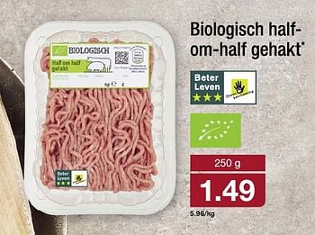 Aanbiedingen Biologisch half om-half gehakt - Huismerk - Aldi - Geldig van 15/01/2017 tot 22/01/2017 bij Aldi