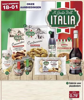 Aanbiedingen Bakmix voor pizzabodem - ITALIA  - Geldig van 15/01/2017 tot 22/01/2017 bij Aldi