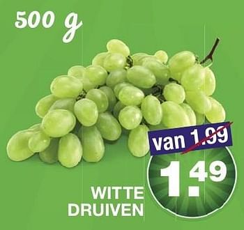 Aanbiedingen Witte druiven - Huismerk - Aldi - Geldig van 15/01/2017 tot 22/01/2017 bij Aldi