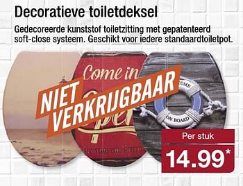 Aanbiedingen Decoratieve toiletdeksel - Huismerk - Aldi - Geldig van 15/01/2017 tot 22/01/2017 bij Aldi