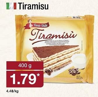 Aanbiedingen Tiramisu - ITALIA  - Geldig van 15/01/2017 tot 22/01/2017 bij Aldi