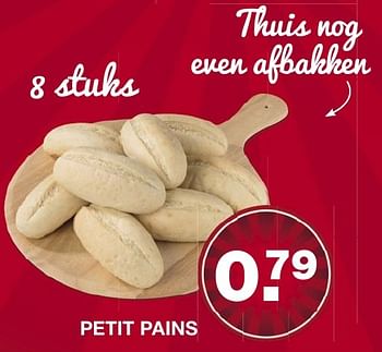 Aanbiedingen Petit pains - Huismerk - Aldi - Geldig van 15/01/2017 tot 22/01/2017 bij Aldi