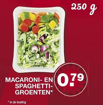 Aanbiedingen Macaroni- en spaghettigroenten - Huismerk - Aldi - Geldig van 15/01/2017 tot 22/01/2017 bij Aldi