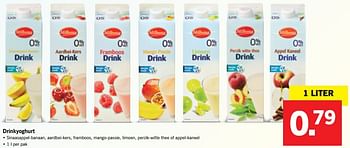 Aanbiedingen Drinkyoghurt - Milbona - Geldig van 16/01/2017 tot 22/01/2017 bij Lidl