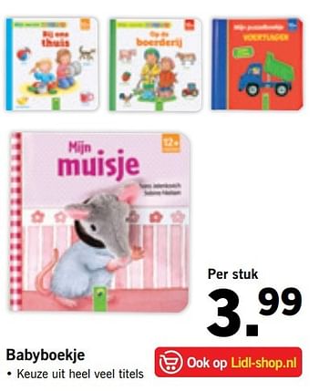 Aanbiedingen Babyboekje - Huismerk - Lidl - Geldig van 16/01/2017 tot 22/01/2017 bij Lidl