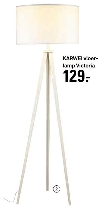 Aanbiedingen Karwei vloerlamp victoria - Huismerk Karwei - Geldig van 16/01/2017 tot 22/01/2017 bij Karwei