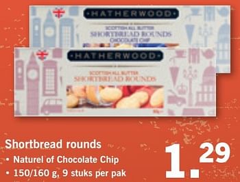 Aanbiedingen Shortbread rounds - Hatherwood - Geldig van 16/01/2017 tot 22/01/2017 bij Lidl