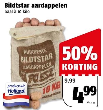 Aanbiedingen Bildtstar aardappelen - Huismerk Poiesz - Geldig van 16/01/2017 tot 22/01/2017 bij Poiesz