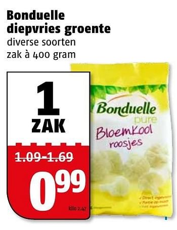 Aanbiedingen Bonduelle diepvries groente - Bonduelle - Geldig van 16/01/2017 tot 22/01/2017 bij Poiesz