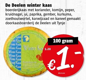 Aanbiedingen De deelen winter kaas - DeDeelen - Geldig van 16/01/2017 tot 22/01/2017 bij Poiesz