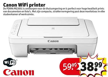 Aanbiedingen Canon wifi printer de pixma mg3051 - Canon - Geldig van 17/01/2017 tot 22/01/2017 bij Kruidvat