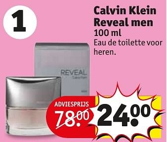 Aanbiedingen Calvin klein reveal men - Calvin Klein - Geldig van 17/01/2017 tot 22/01/2017 bij Kruidvat