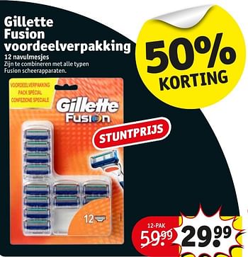 Aanbiedingen Gillette fusion voordeelverpakking - Gillette - Geldig van 17/01/2017 tot 22/01/2017 bij Kruidvat