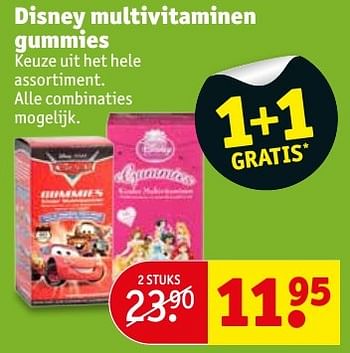 Aanbiedingen Disney multivitaminen gummies - Disney - Geldig van 17/01/2017 tot 22/01/2017 bij Kruidvat
