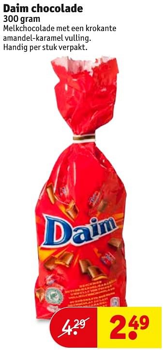 Aanbiedingen Daim chocolade - Daim - Geldig van 17/01/2017 tot 22/01/2017 bij Kruidvat