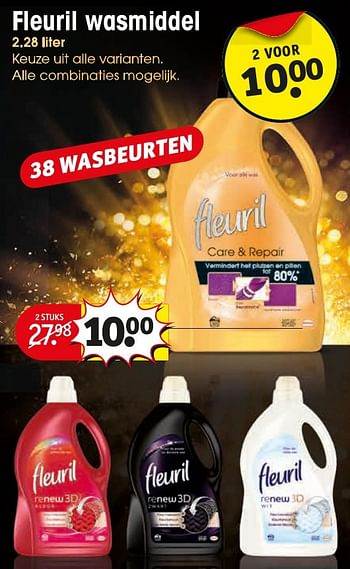 Aanbiedingen Fleuril wasmiddel - Fleuril - Geldig van 17/01/2017 tot 22/01/2017 bij Kruidvat