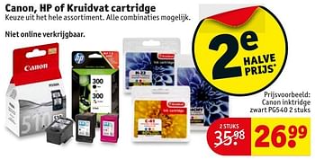 Aanbiedingen Canon inktridge zwart pg540 - Canon - Geldig van 17/01/2017 tot 22/01/2017 bij Kruidvat