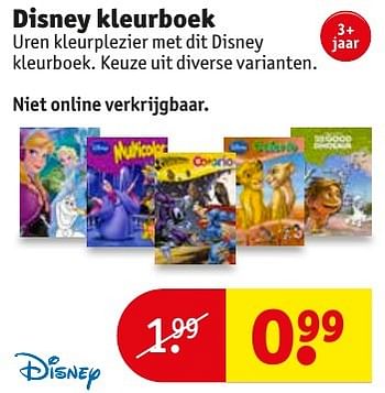 Aanbiedingen Disney kleurboek - Disney - Geldig van 17/01/2017 tot 22/01/2017 bij Kruidvat